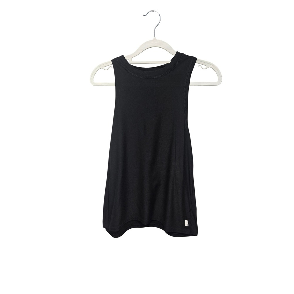 Vuori Lux Performance Tank Top Womens XS Black Sleeveless Crew Neck VW1156